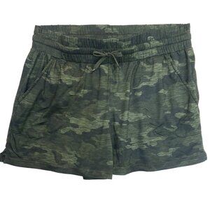 Athletic Works Camo Shorts 12 Womens Army Green Camo